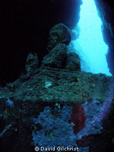Statue of Commandant Yves Le Prieur in Miro's Cavern, La ... by David Gilchrist 